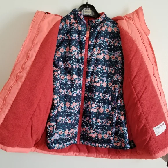 NEW 3 IN 1 Girl Systems hooded Jacket Size M ( 10/12) - Picture 2 of 15